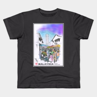 Asian Morning Market Kids T-Shirt